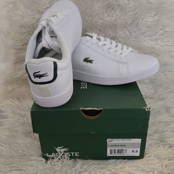 Lacoste Classic White Tennis Shoes - Picture 6 of 6